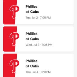 Cubs Vs Phillies - July 4
