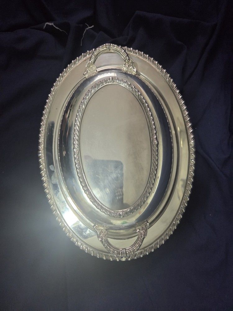 Silver Plate With Lib