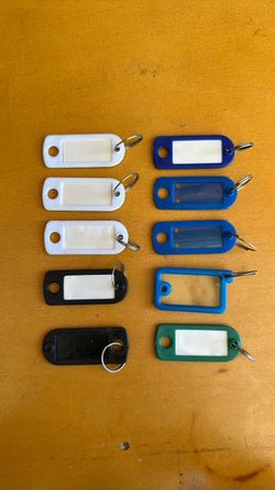 Key Labels w/Split Ring  x10