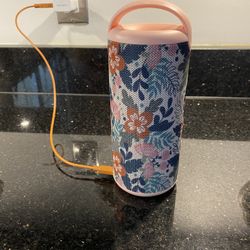Blossom Floral Printed Bluetooth Speaker 8” High