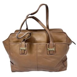 COACH Taylor Leather Alexis Carryall Brown Tote Bag Shopper G1320-F25205