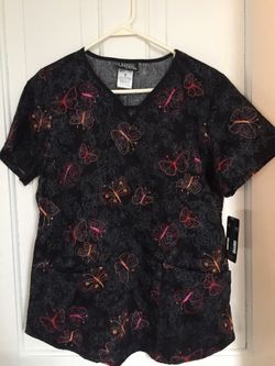 Embroidered Scrub top