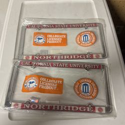 California State University Northridge License Plate Covers Set Of 2