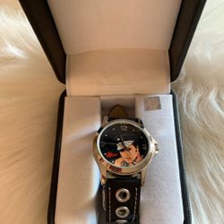 Elvis Presley Watch Genuine Leather Band 