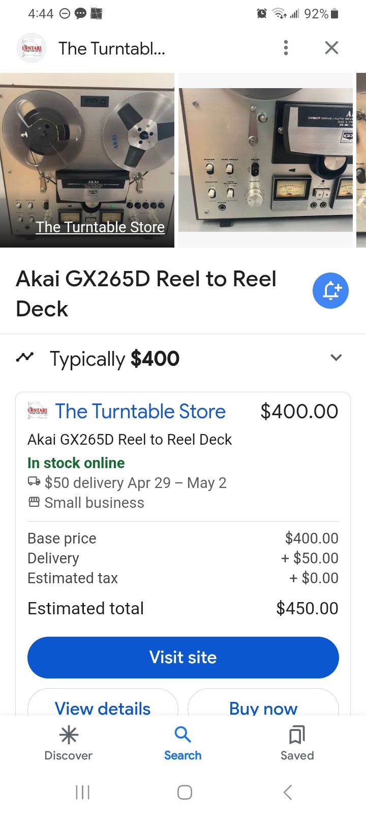 Akai GX265D Reel to Reel Deck