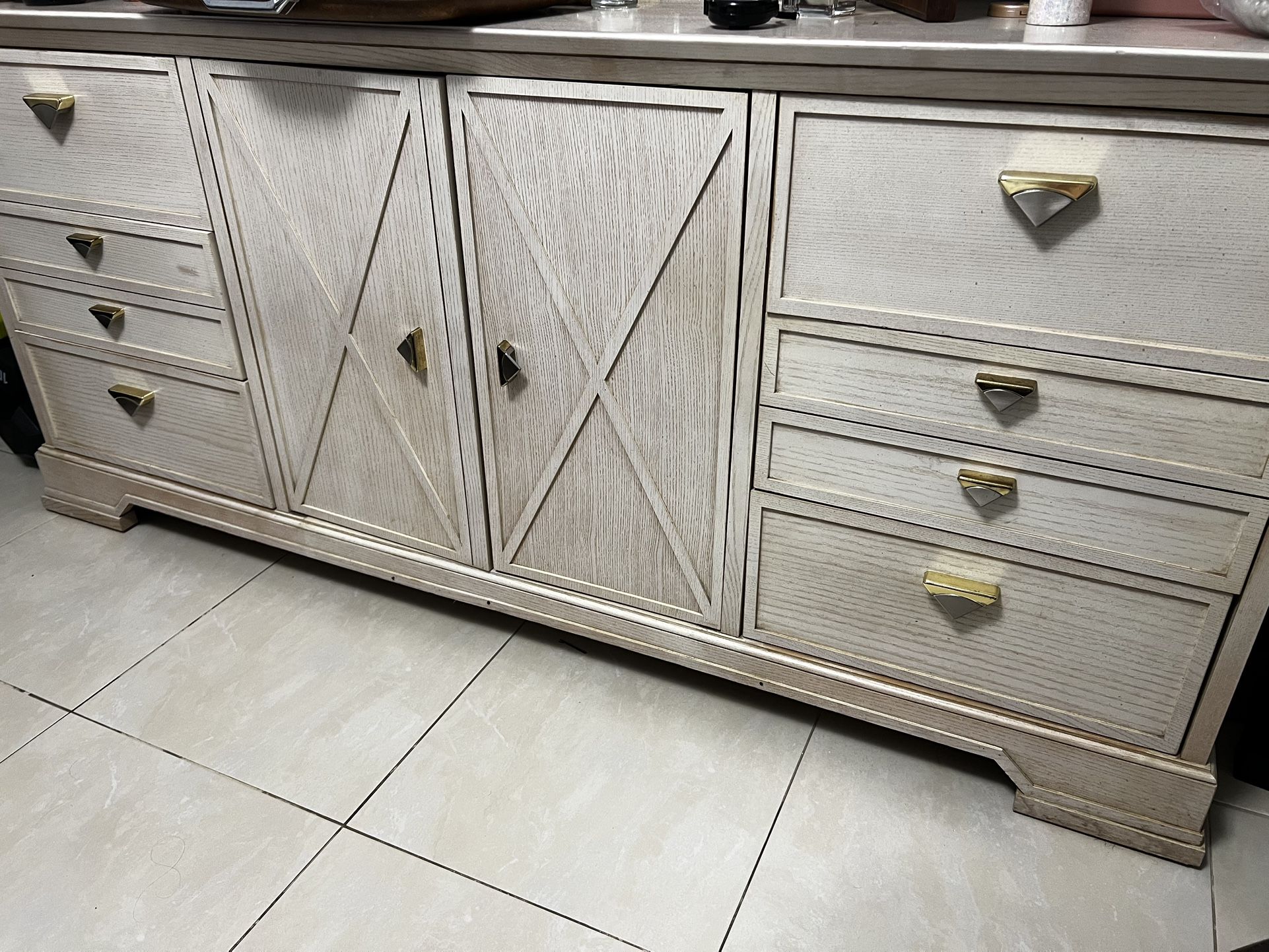 Large Ivory Wood Dresser - LAST DAY 10/22!!