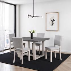Dining Set 5 Pc Grey Finish , New Especial Price 