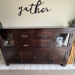 Solid Wood Sideboard 