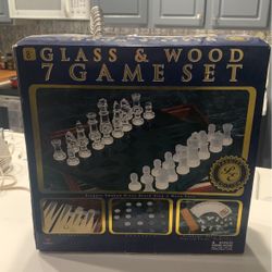 Glass And Wood 7 Game Set