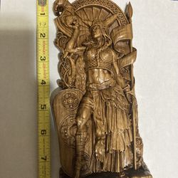Wood Carving Very Detailed 8”H X  3 3/4” W