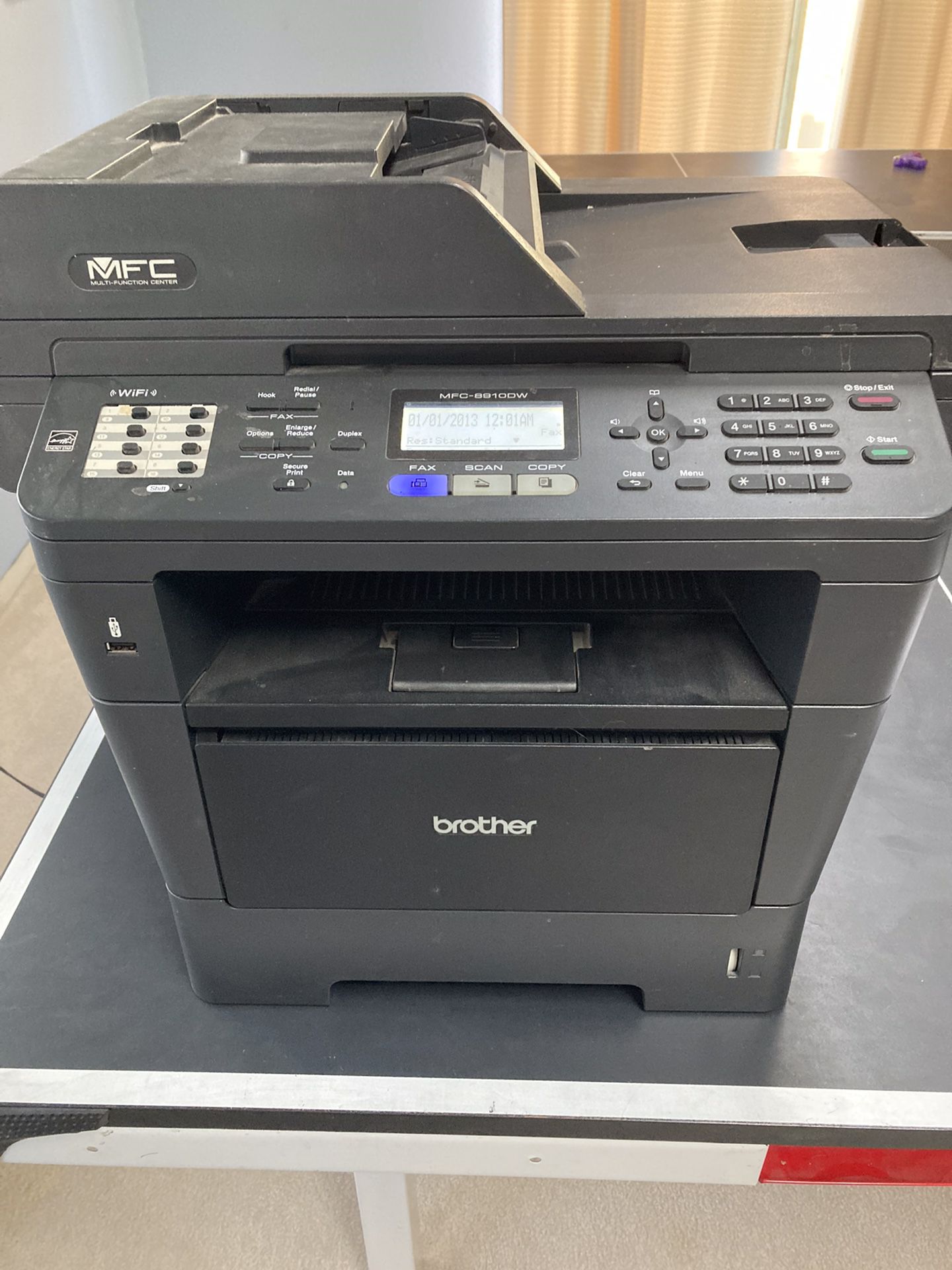 Brother MFC-8910DW Printer w/ NEW Fuser, NEW Toner & NEW Drum  Low Page Count