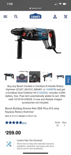 Hammer Drill Bosch Xtreme 8.5 amp