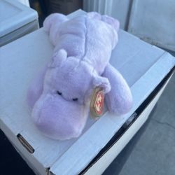 TY HAPPY the HIPPO Beanie Baby - New with Tags