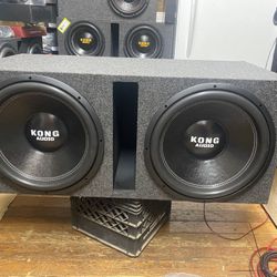 New 15” Kong Audio Subwoofers + New Ported Enclosure 