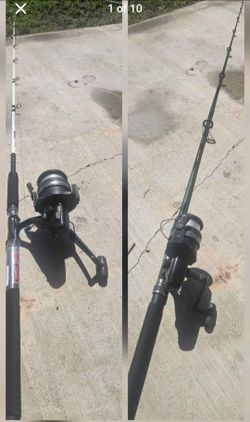 (2) 1-DAIWA AG9000X Front Drag Spinning Reel w/Shakespeare Ugly Stik,  
1-DAIWA AG7000X Spinning Reel w/Daiwa Eliminator Fishing Pole