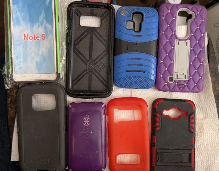 Cell Phones Cases Covers Skins Take Your Pick, Two On Top Ends Are New. Measure Your Phone
