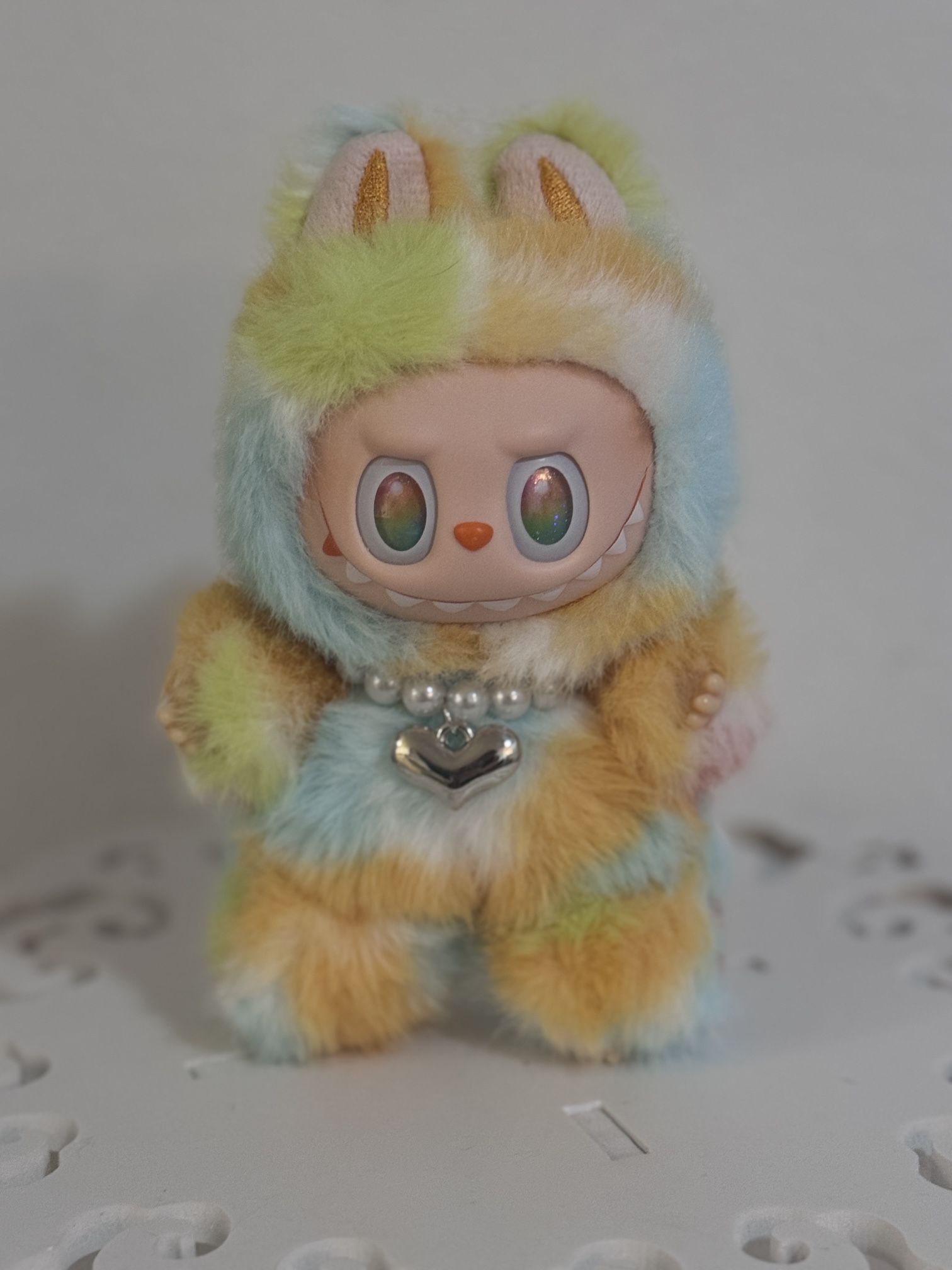 Small Rock The Universe Rainbow Labubu