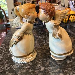 Beautiful Vintage Kissing Angels