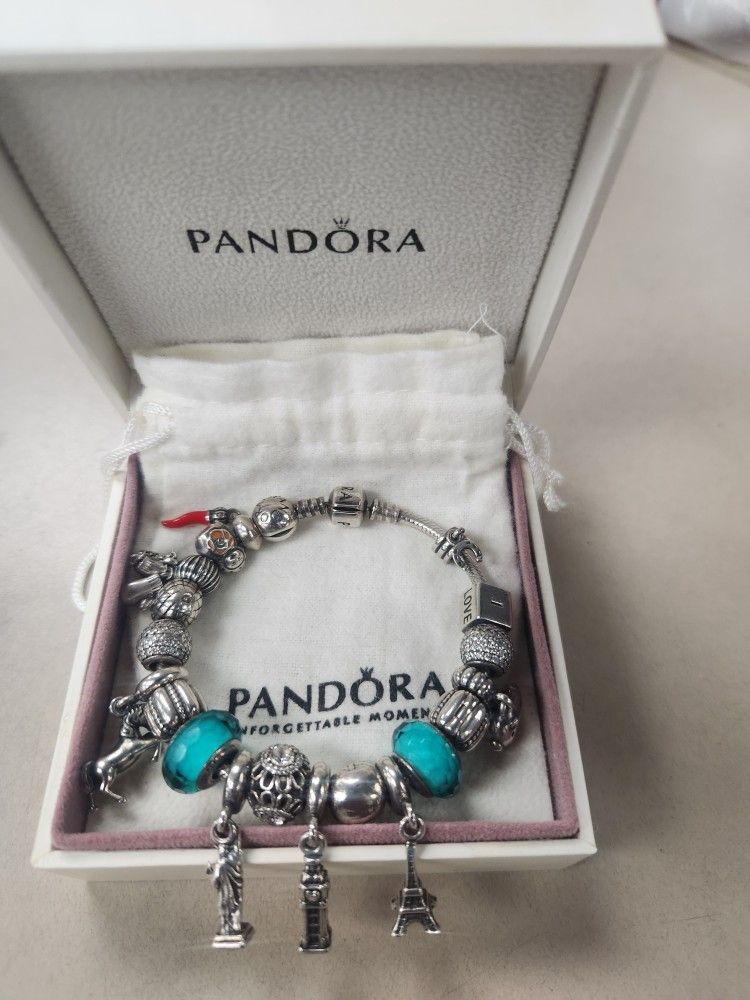 Pandora Bracelet With Charms