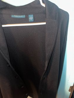 Perry Ellis, black cardigan