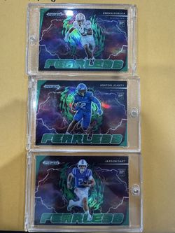 Jaxson dart emeka egbuka Ashton jeanty rookie card fearless