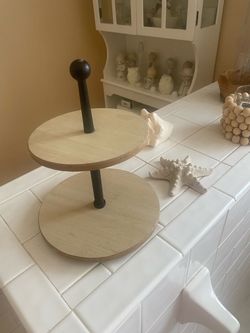 Mini  2 Tier Tray that Swivels  - Beautiful