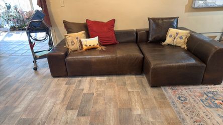 Genuine leather couch