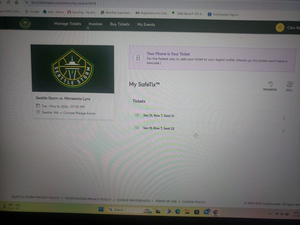 Seattle Storm Tickets