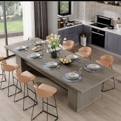 Brand New in box Large Modern Table seats 10- 12