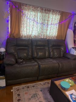 Leather couch