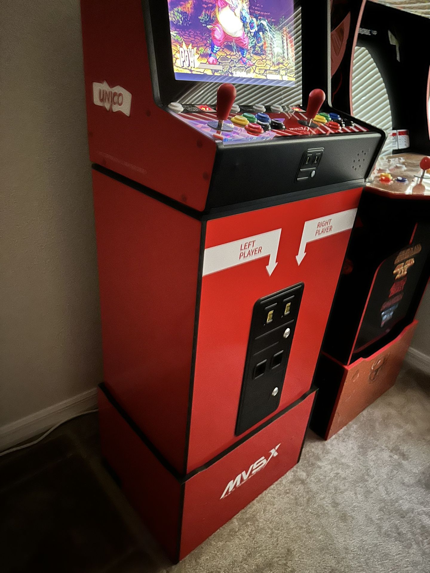 SNK MVSX Neo Geo Arcade Machine with Base and Riser for Sale in 