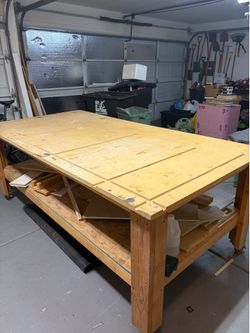 Handmade Wood Workbench