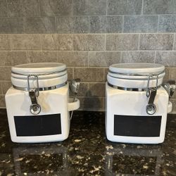 Crate & Barrel Canisters 