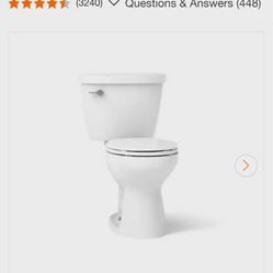 New Kohler cimarrón toilet k-31668-0