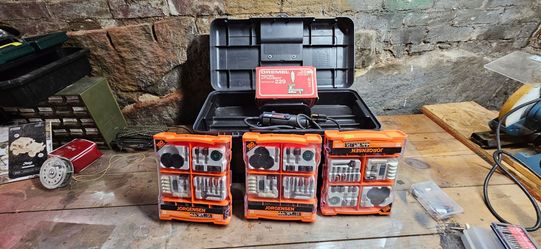 Dremel with accessories and case