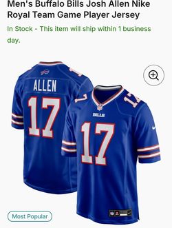 Nike Buffalo Bills Josh Allen #17 Jersey Size L 👌
