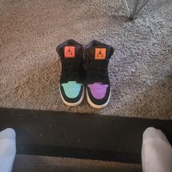 2019  Air Jordan 1 Mid Reflective Candy Shoes