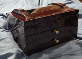 Rosewood 3-tier jewelry box