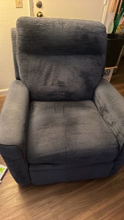 Blue recliner electric