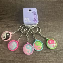 Best Friends Glitter Keychains - 5 Pack New