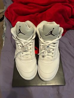 Jordan 5s white metallic 9.5