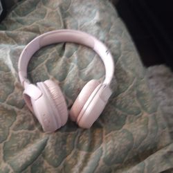 Pink Wireless JBL headphones