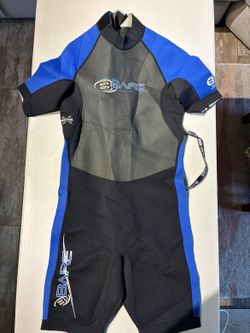 BARE Ignite 2mm Shorty Wetsuit Men's ML Blue Black