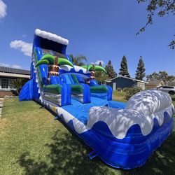 Water slide jumper 23 feet tall