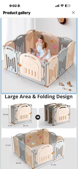 18 panel activity playpen indoor toys soft play