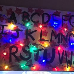 Stranger Things Abc Poster With Lights 