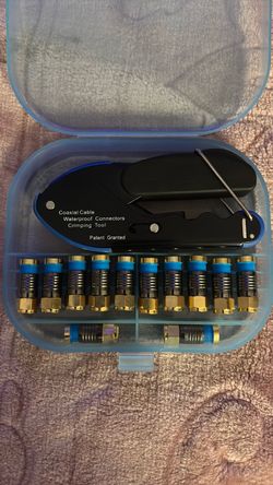 Coaxial Cable Waterproof Connectors Crimping Tool Kit