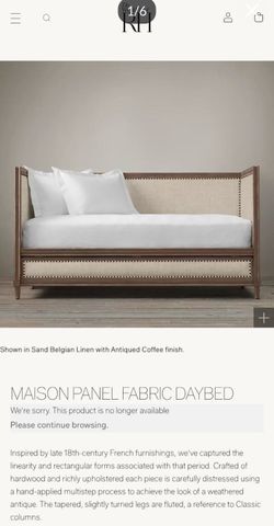 Maison Panel fabric daybed
