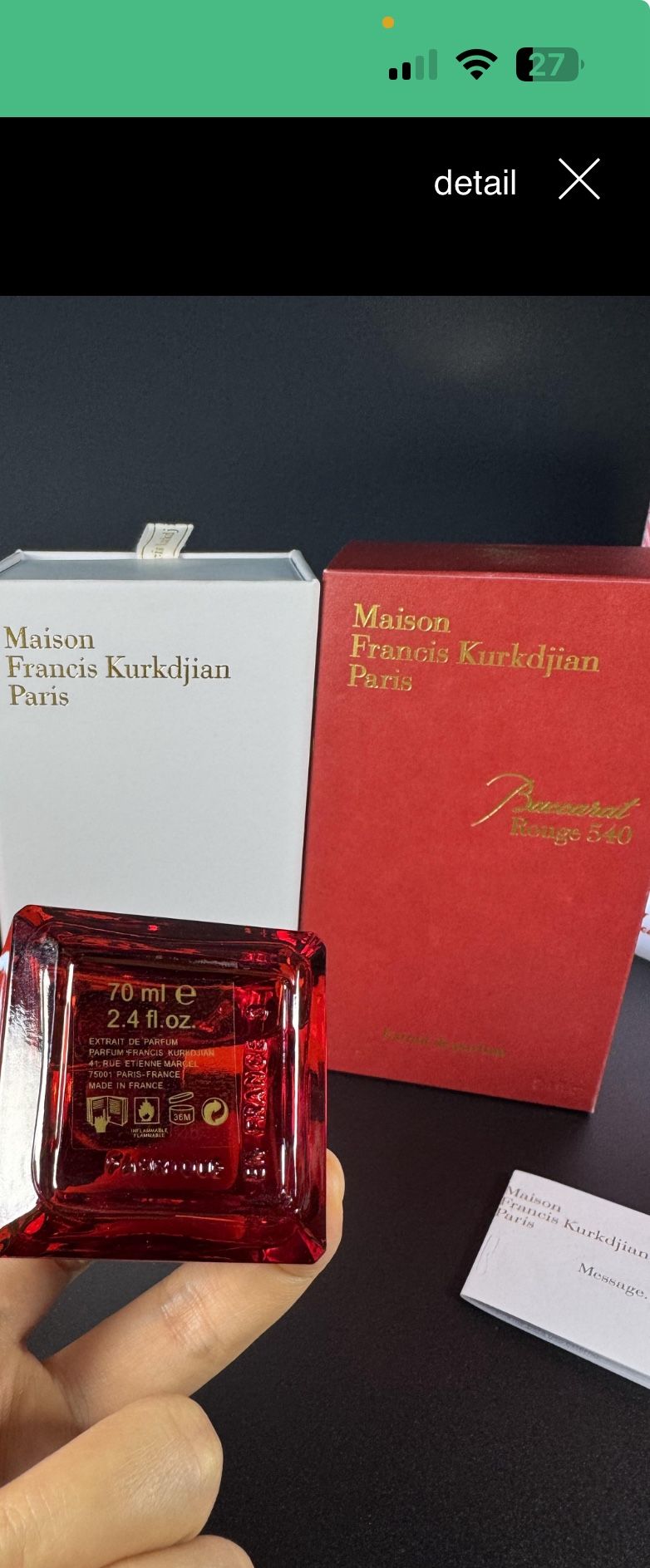 maison francis kurkdjian baccarat rouge 540