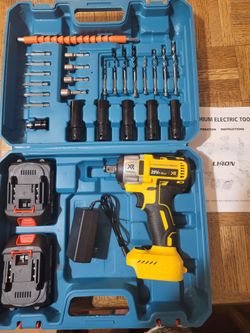 NEW Cordless Impact Wrench Kit w/2 batteries 2.0Ah